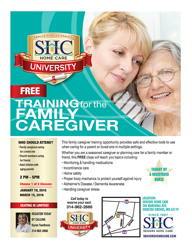 SHC University – A Great (Free!) Resource for Family Caregivers of St. Louis